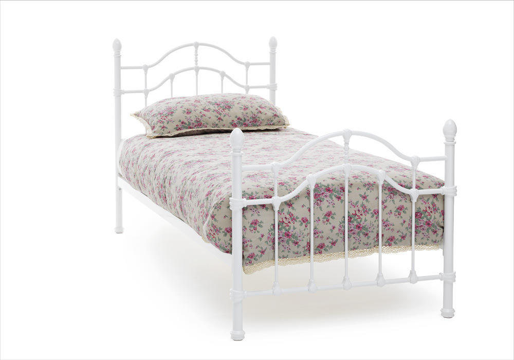 Serene Single Paris Bed Frame In Black Or White Gloss