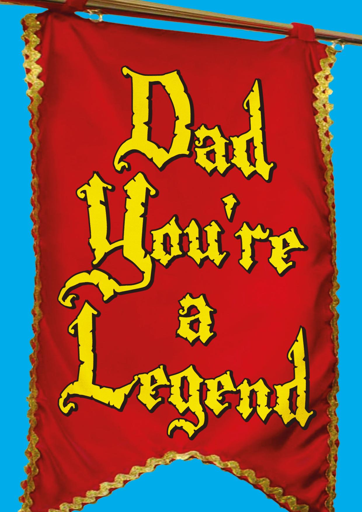 Fathers Day Cars - Medieval Legendary Dad banner