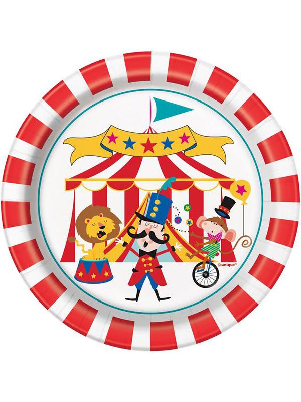 Paper Plates Circus Carnival 7 Inch
