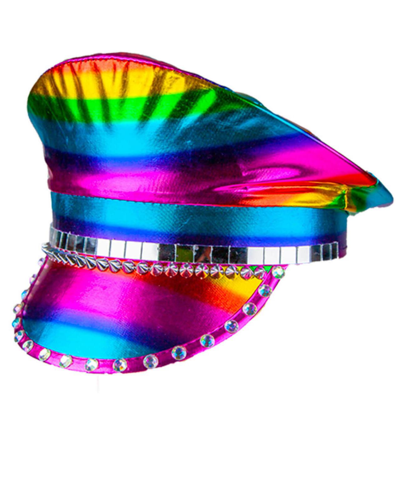 rainbow captain hat