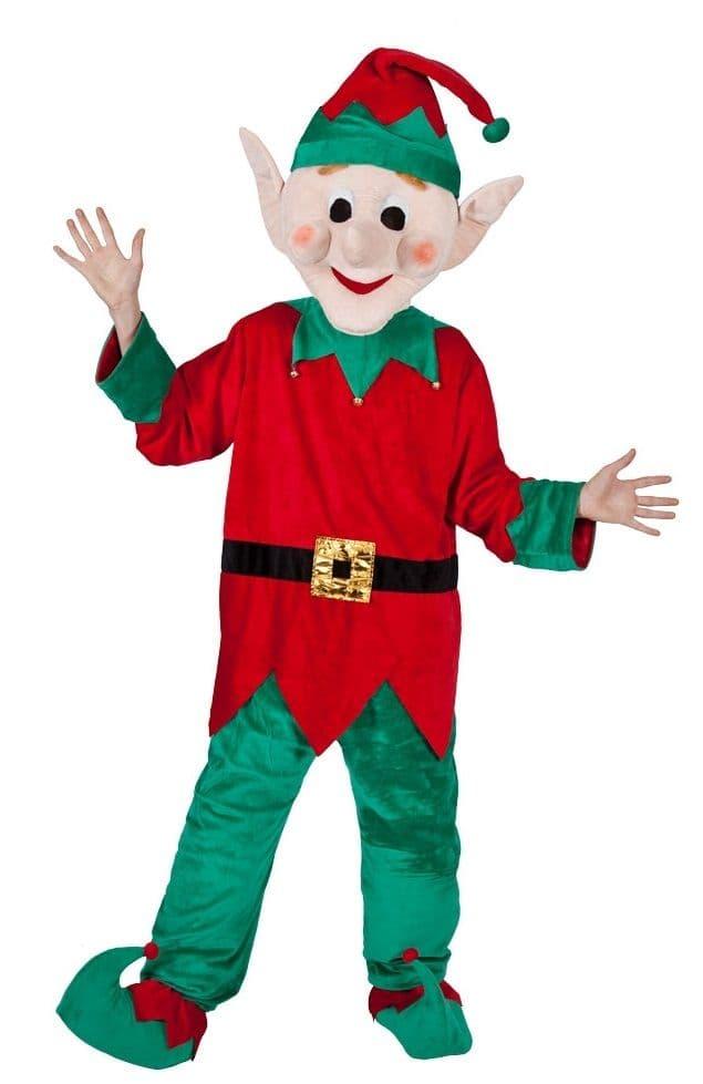 Santas Helper Elf Mascot Costume
