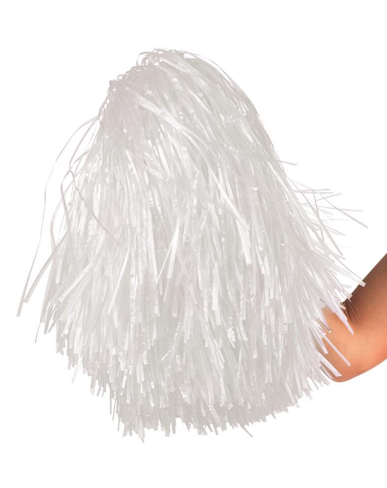 White Pom Poms Jumbo 30cm Cheerleader
