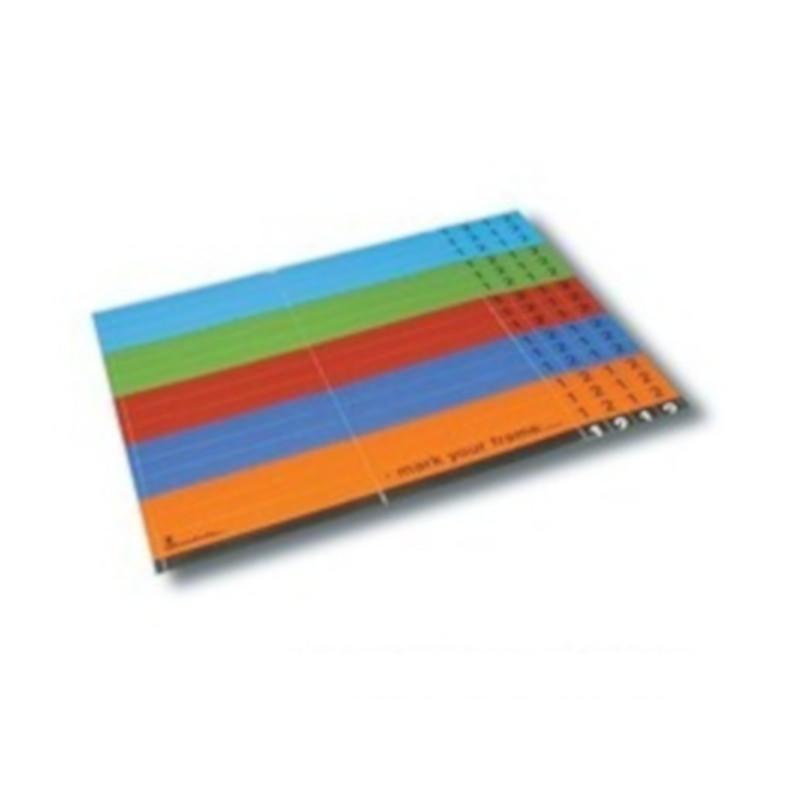 Isabella Awning Coloured Labels For Colour Coding Frame