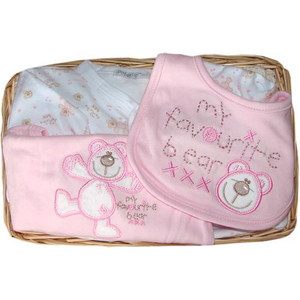 My Favourite Bear Gift Basket (pink)