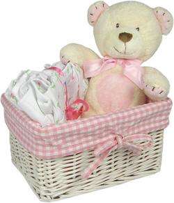 Hot Cross Buns Pink Basket