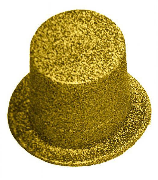 gold christmas hats
