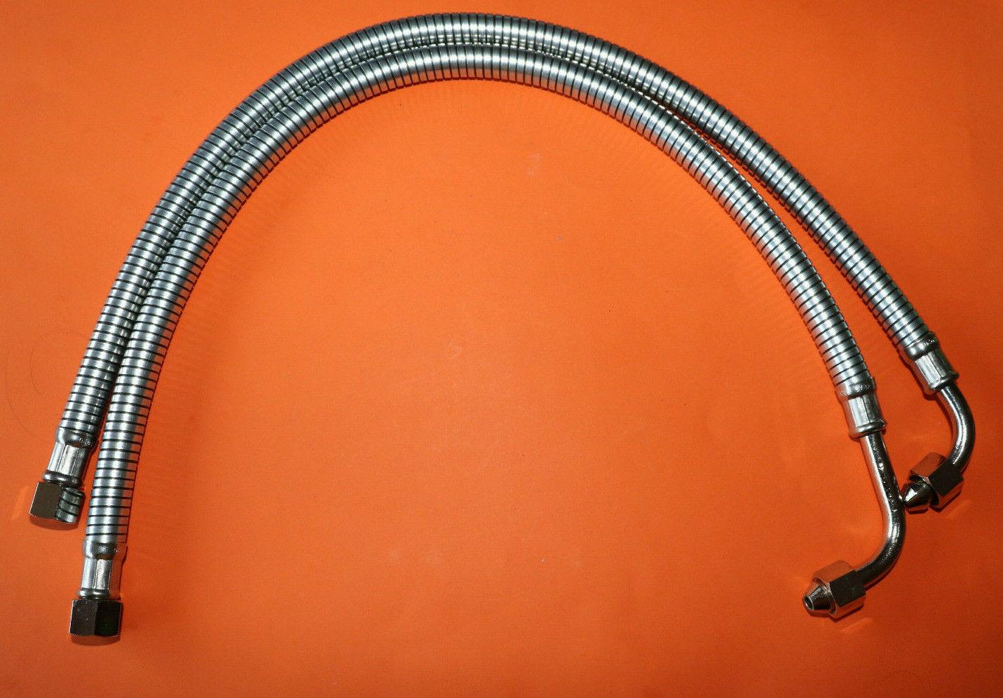 BSA B31 B32 B34 GOLD STAR ARMOURED OIL FEED PIPES UNDER GEARBOX 42-8344