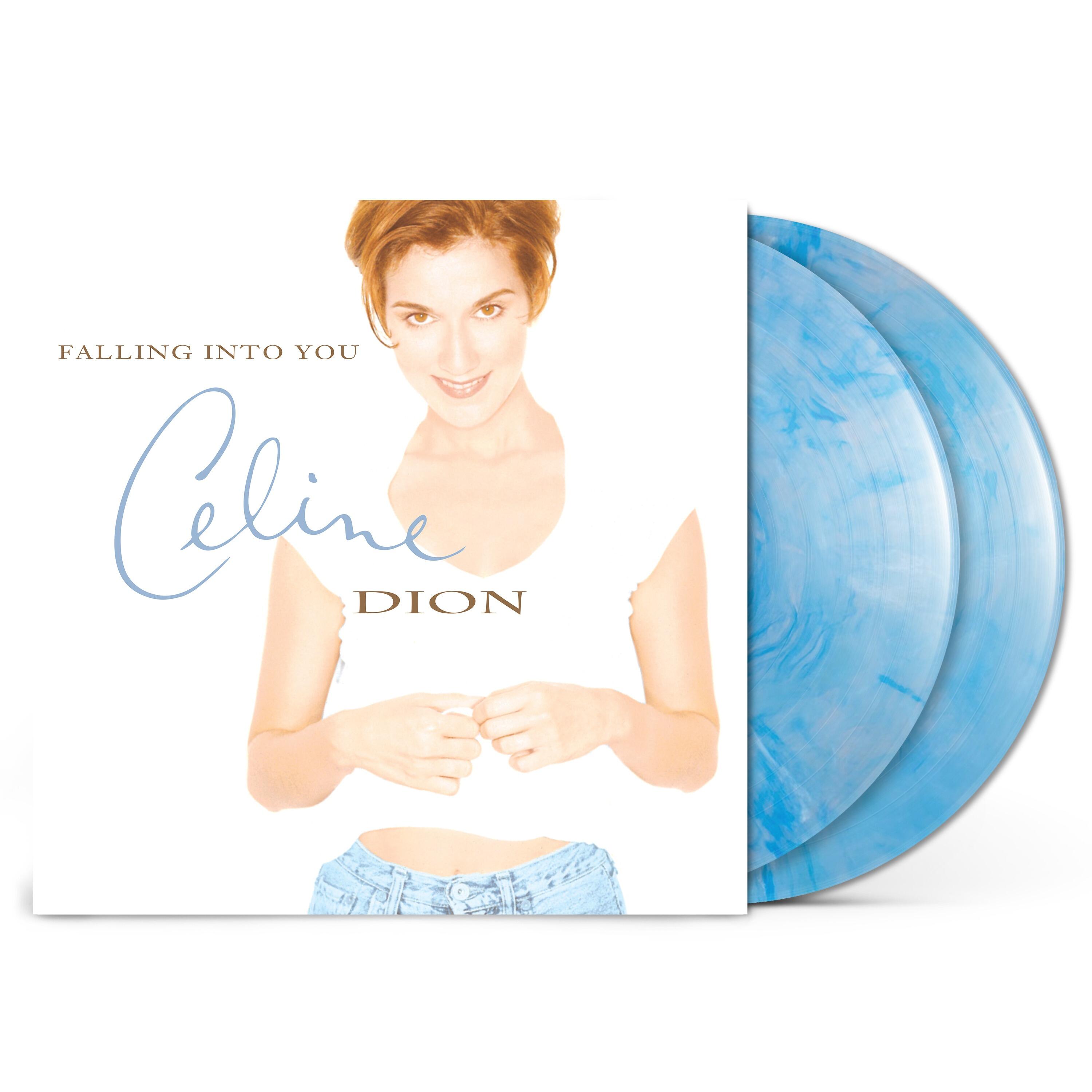 CELINE DION - Falling Into You - Double Glacier Blue Vinyl LP