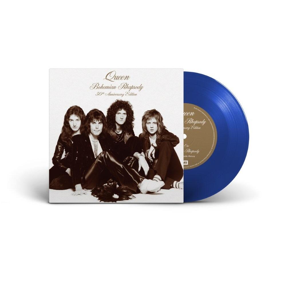 QUEEN - Bohemian Rhapsody - 7" Transparent Blue Vinyl - 50th Anniversary