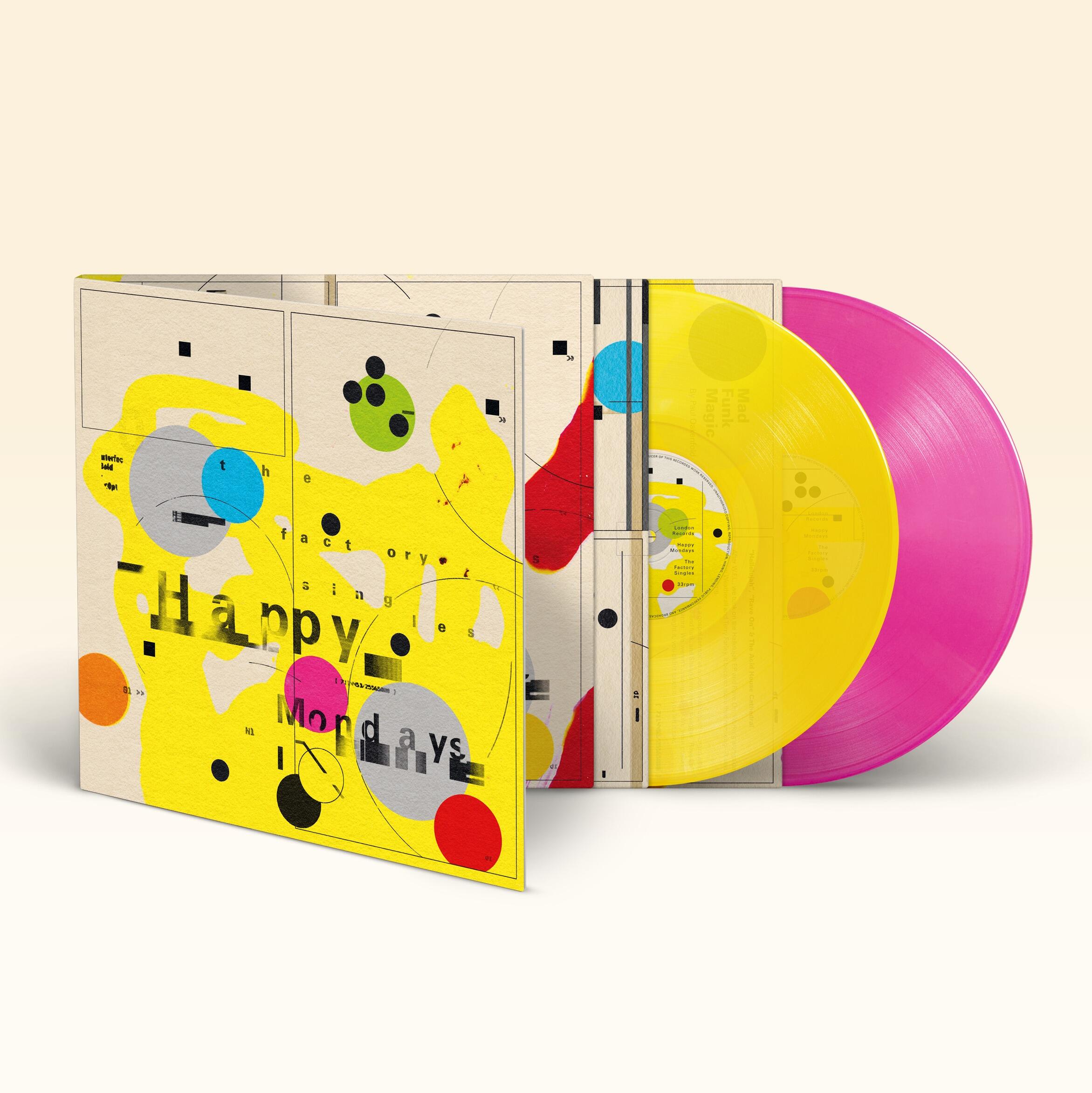 THE HAPPY MONDAYS - The Factory Singles - Double Vinyl LP