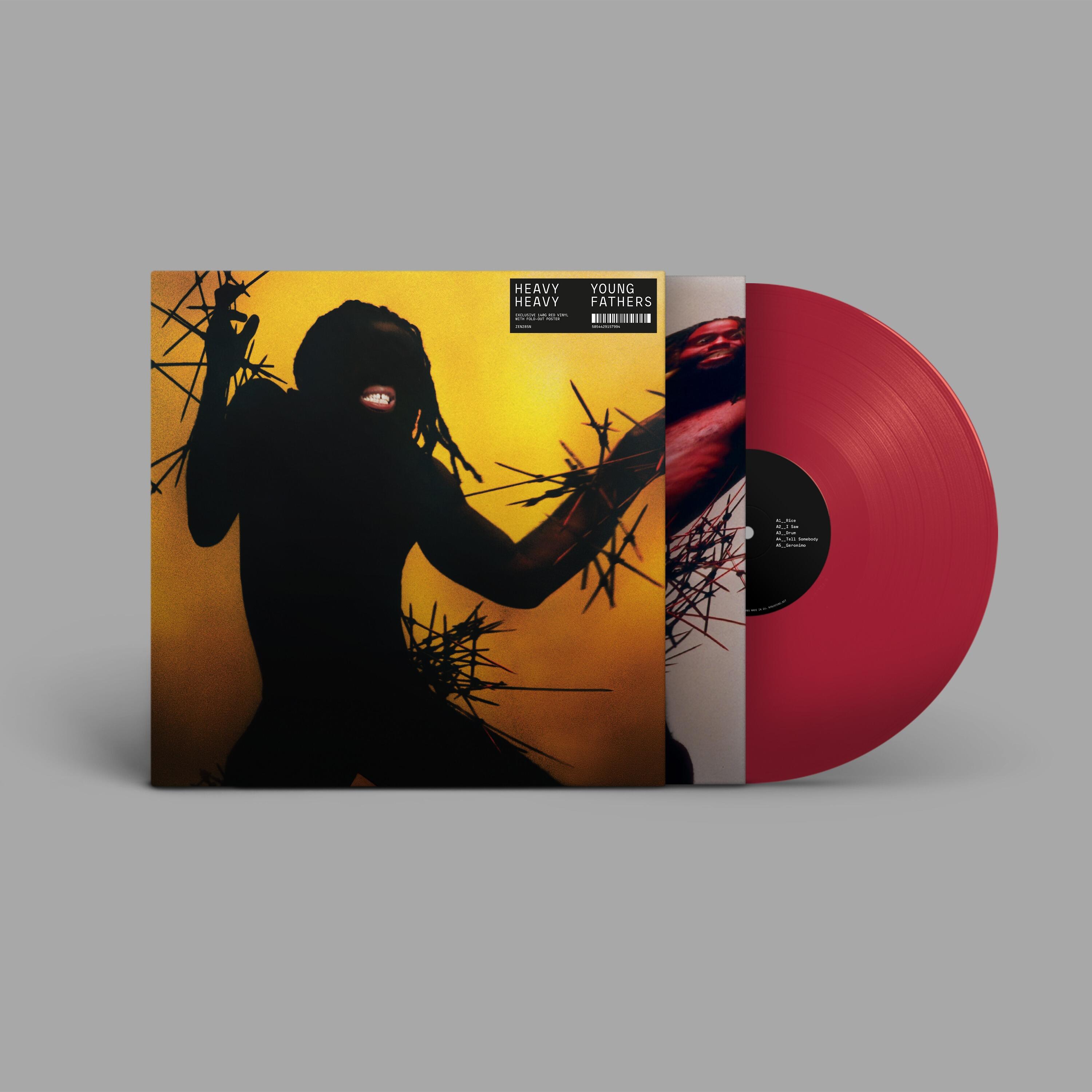 YOUNG FATHERS - Heavy Heavy - Red Vinyl LP