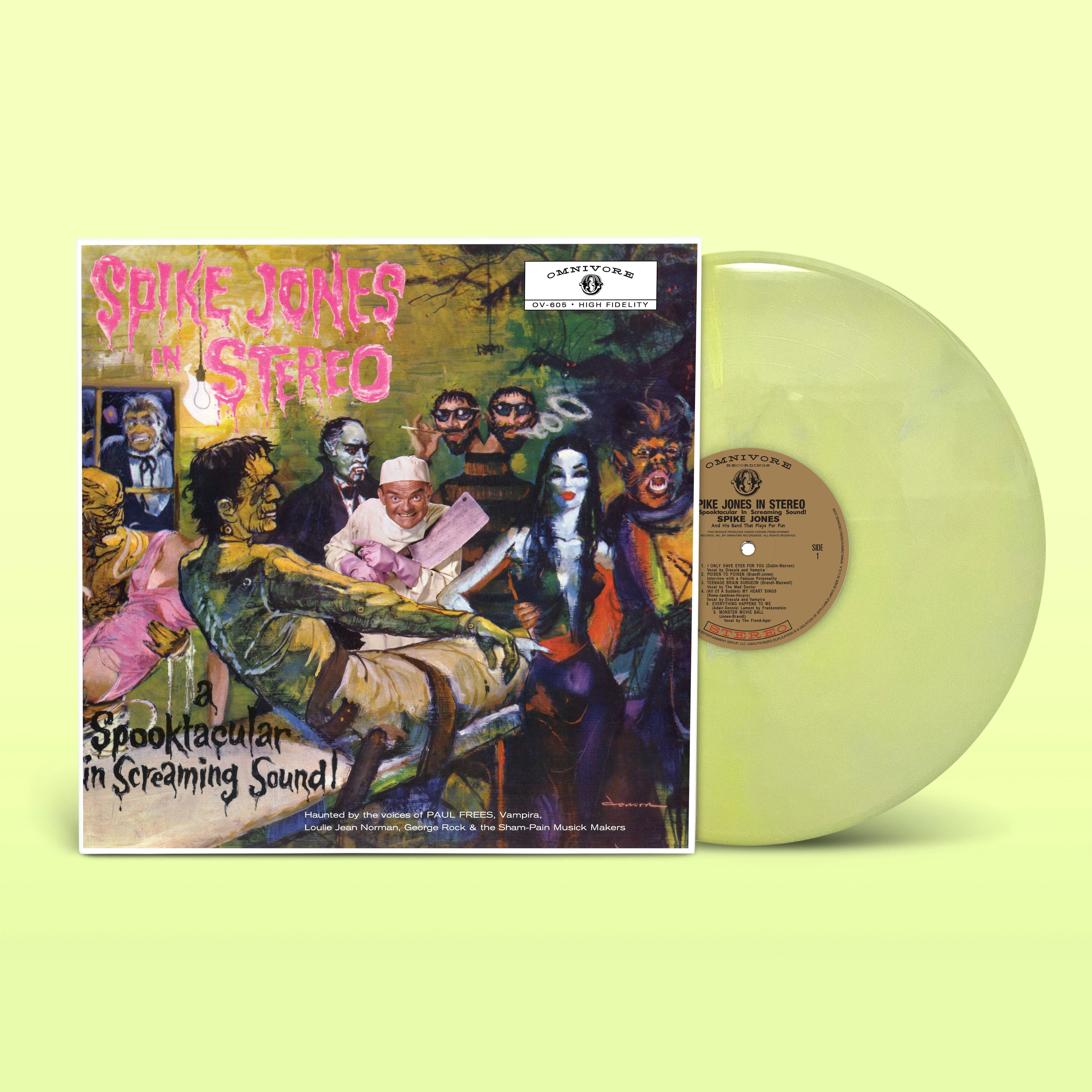 SPIKE JONES - Spike Jones In Stereo: A Spooktacular In Screaming Sound! - Slime Green Vinyl LP