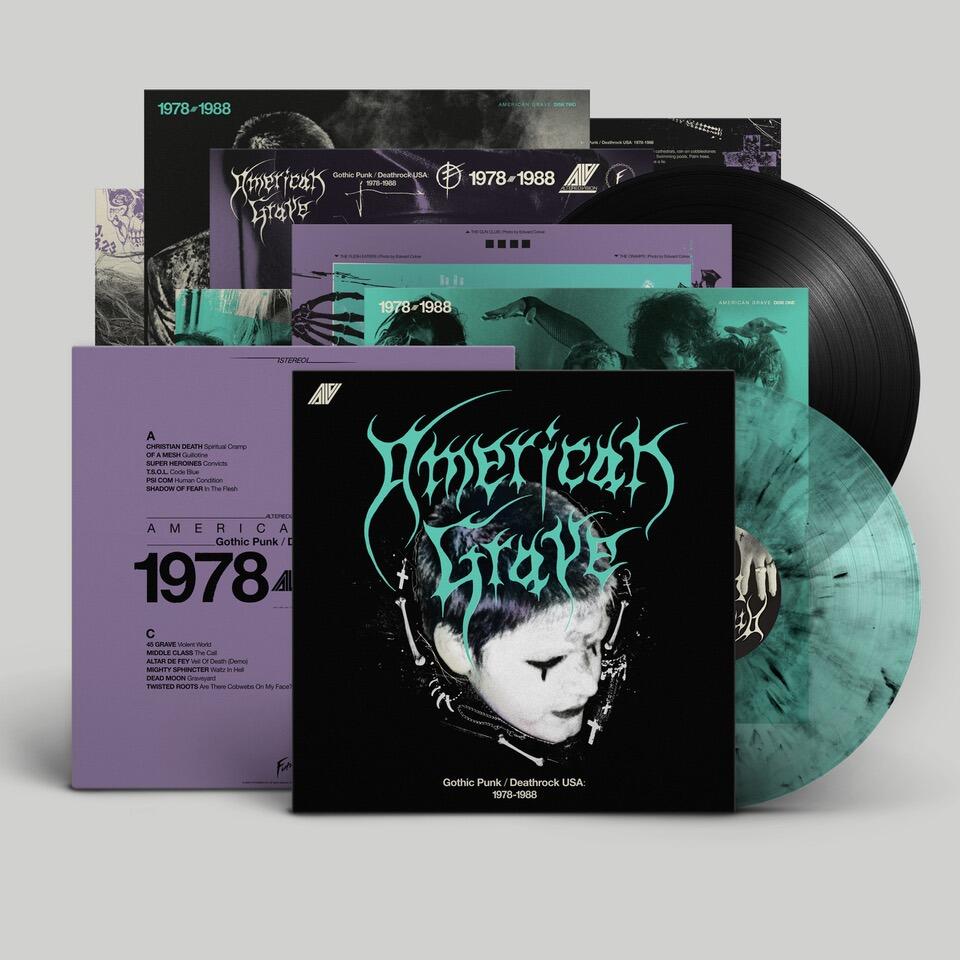 **PRE-ORDER** VARIOUS ARTISTS - American Grave (Gothic Punk/Deathrock USA: 1978-1988) - Double Vinyl LP