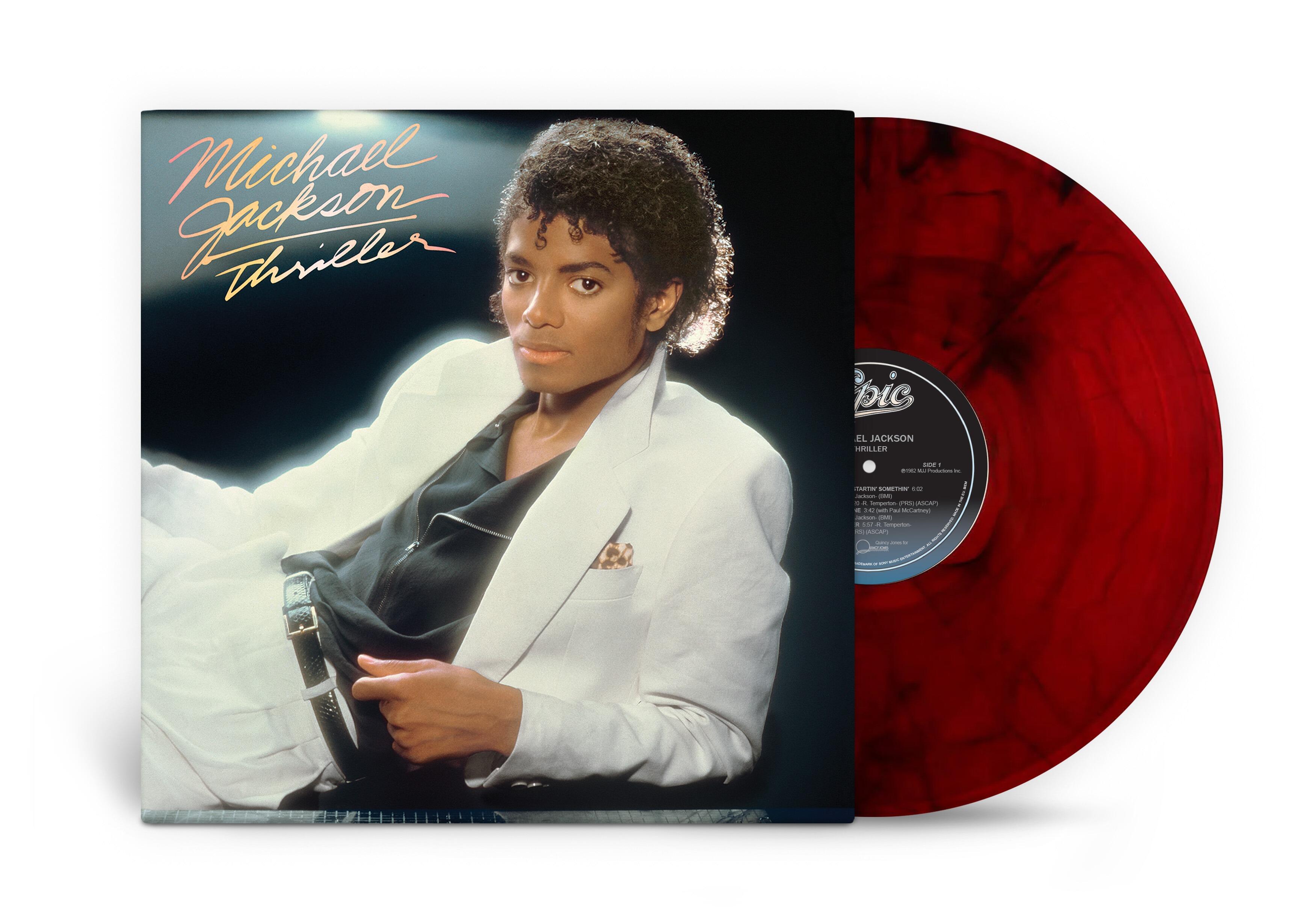 **PRE-ORDER** MICHAEL JACKSON - Thriller - Red & Black Marble Vinyl LP