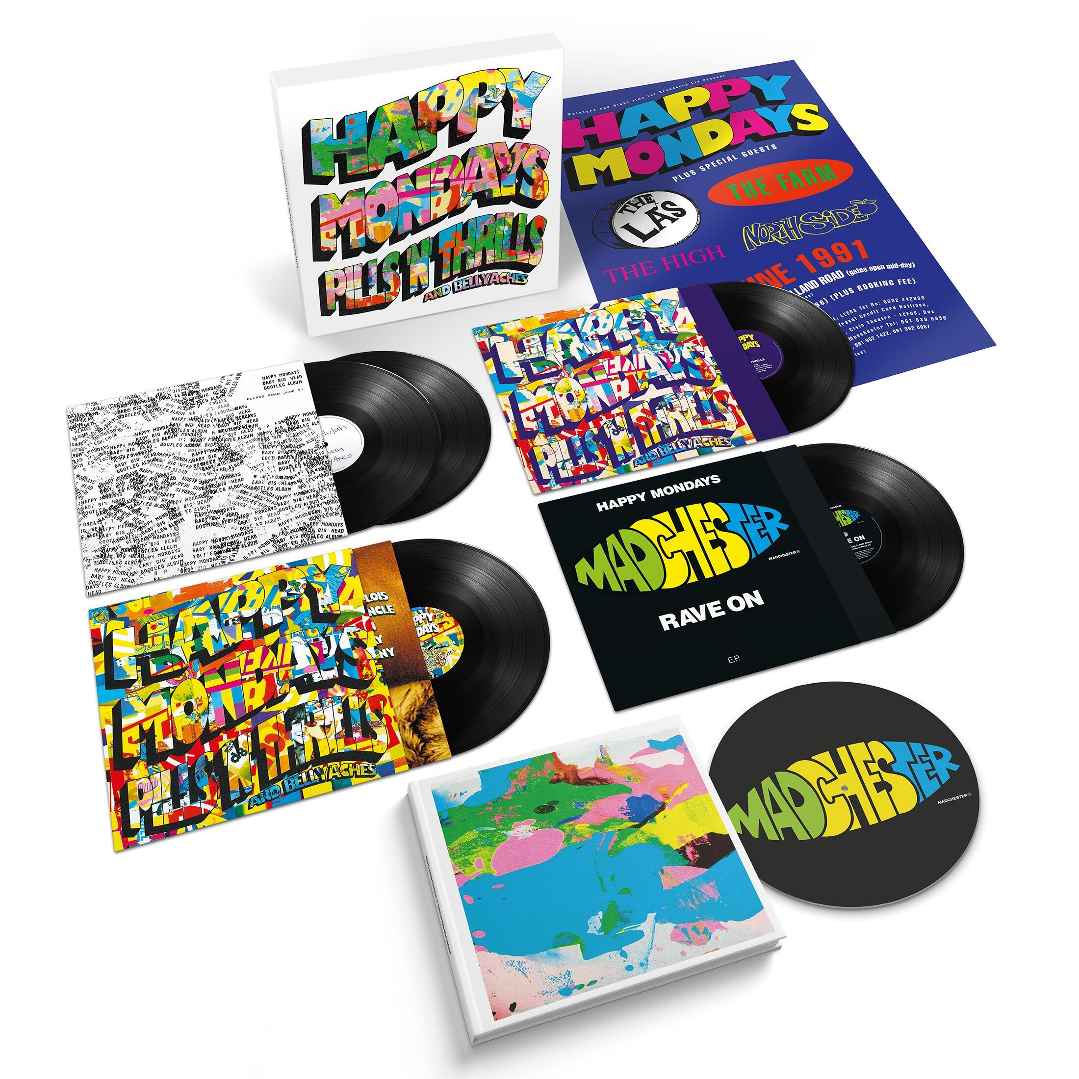 **PRE-ORDER** HAPPY MONDAYS - Pill, Thrills and Bellyaches - 5 LP Box Set