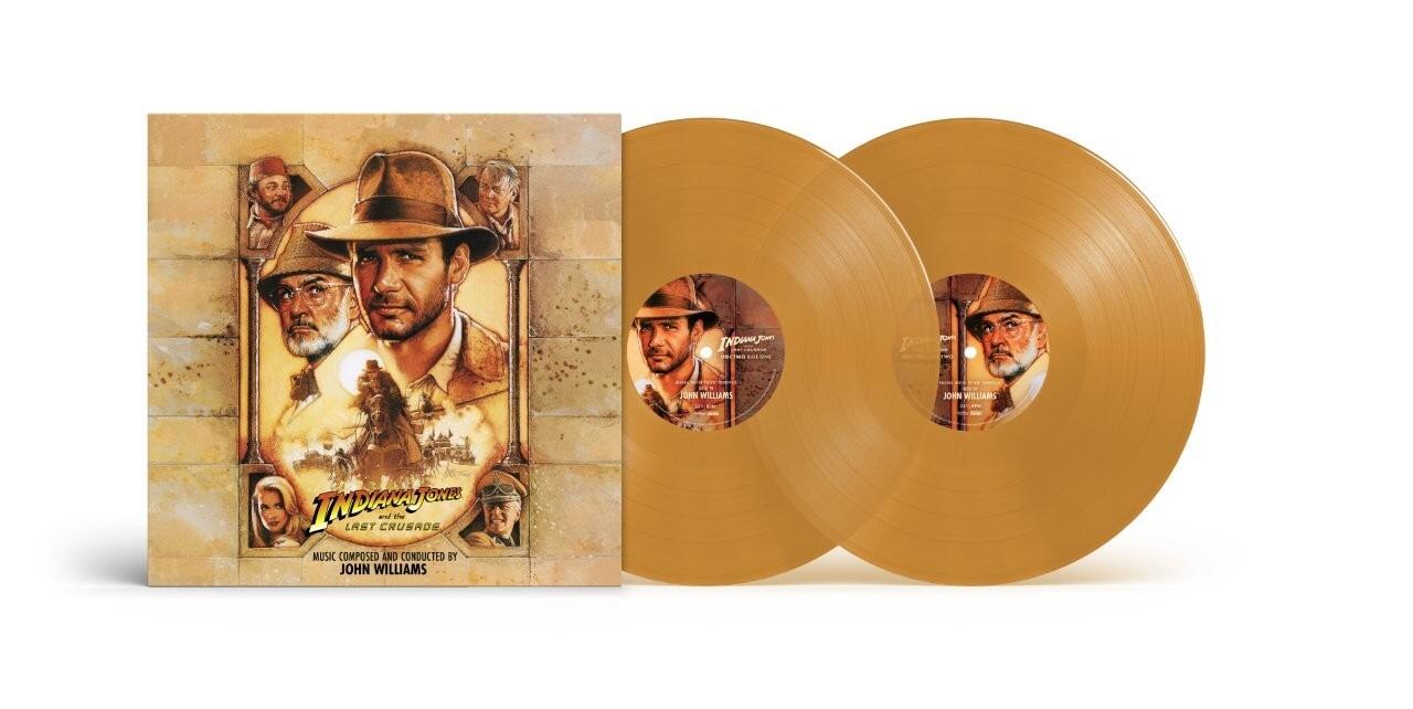 INDIANA JONES AND THE LAST CRUSADE- Motion Picture Soundtrack - Double Sand Vinyl LP
