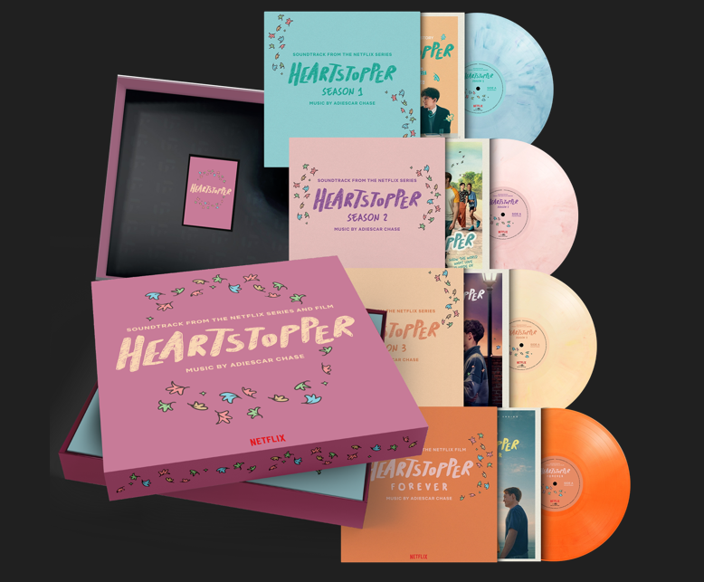 **PRE-ORDER** HEARTSTOPPER - Original Soundtrack (Music by Adiescar Chase) - 4LP Box Set (Second Pressing)