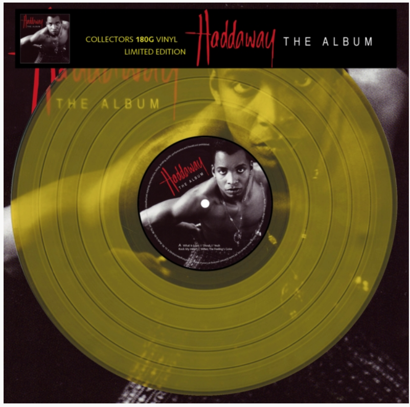 HADDAWAY | The Album | Transparent Yellow 180g Vinyl LP