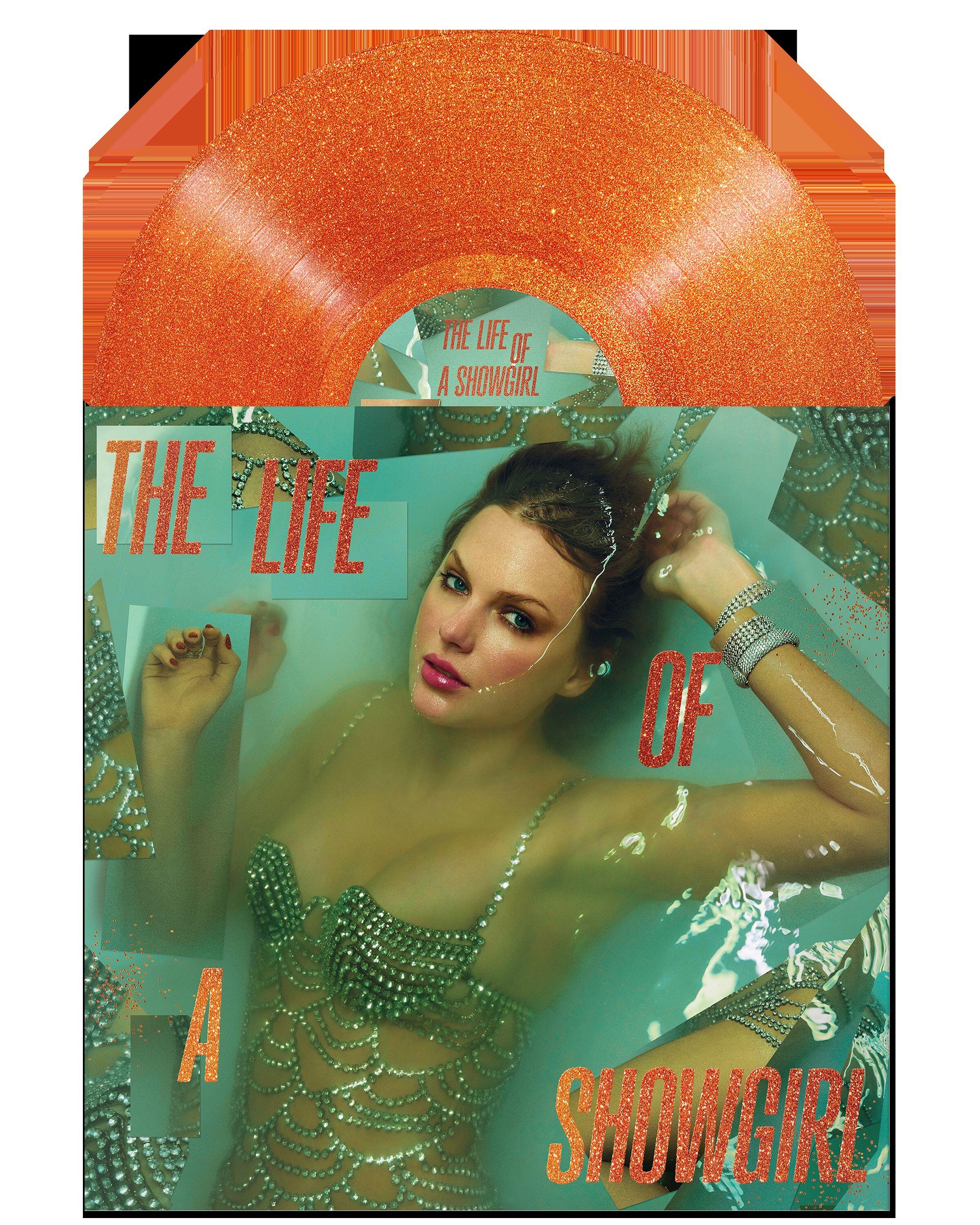 TAYLOR SWIFT - The Life Of A Showgirl - Portofino Orange Glitter Vinyl LP