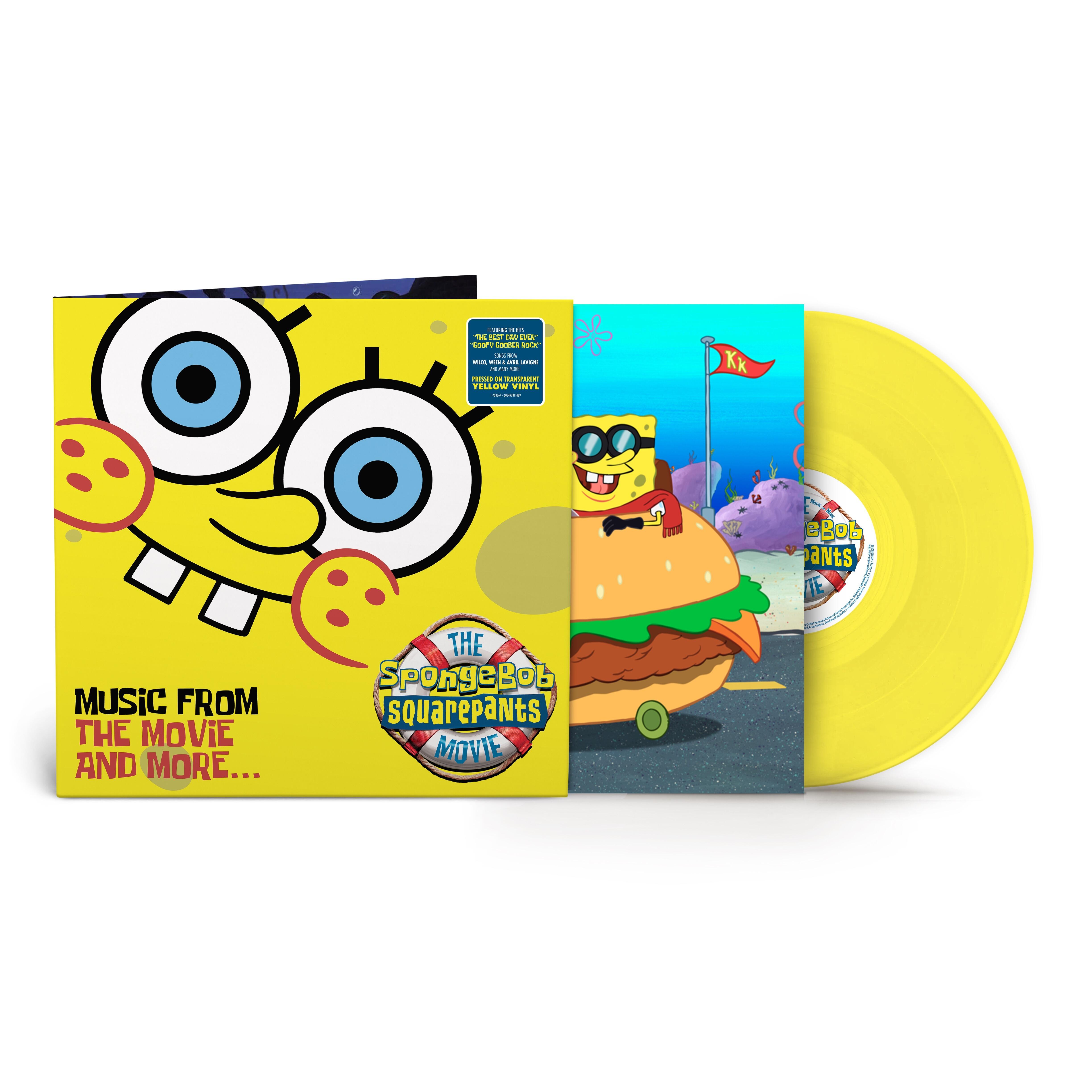 VARIOUS ARTISTS - The SpongeBob SquarePants Movie - Music From The Movie and More - Yellow Vinyl LP