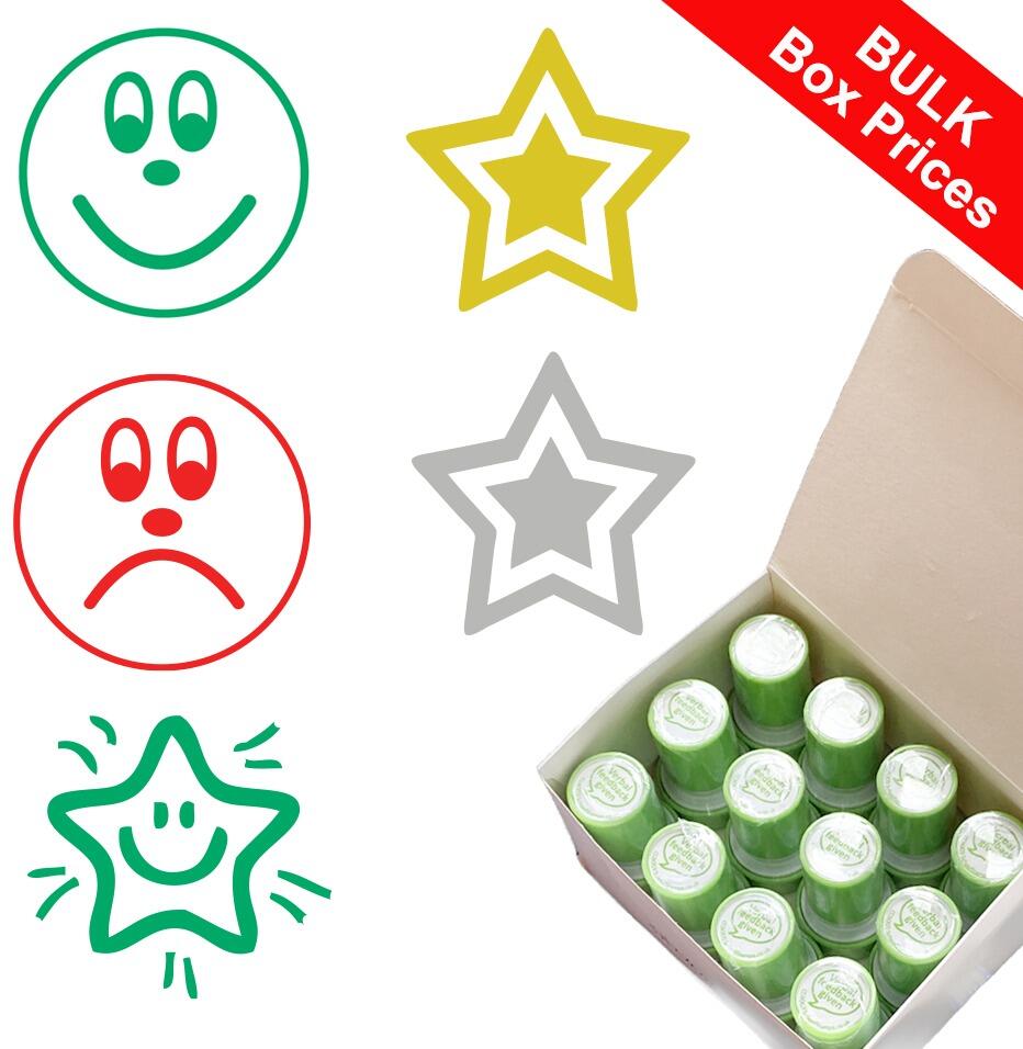 Bulk Teacher Stamps | Boxes of Teacher Stamps in Best-selling Image Only Designs at Bulk Prices