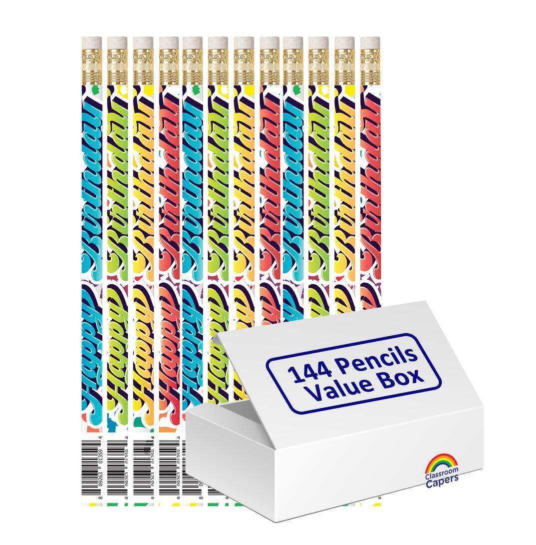Teacher to Pupil Gifts | 144 x Birthday HB Pencils.