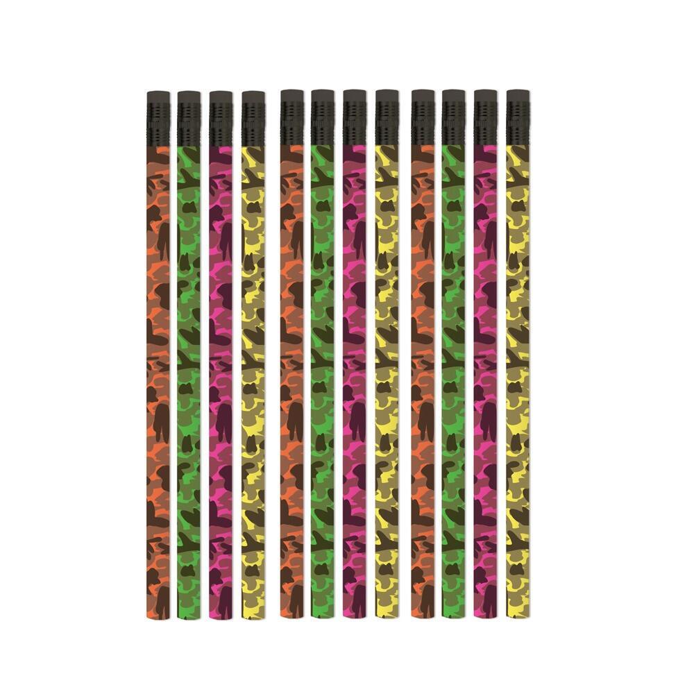 Reward Pencils | 12 x Camouflage Colours HB Pencils.