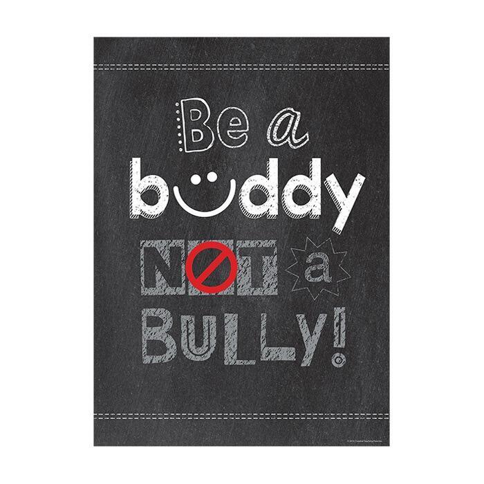 Anti-bullying Poster | Be a buddy NOT a Bully! Anti-Bullying Message Poster