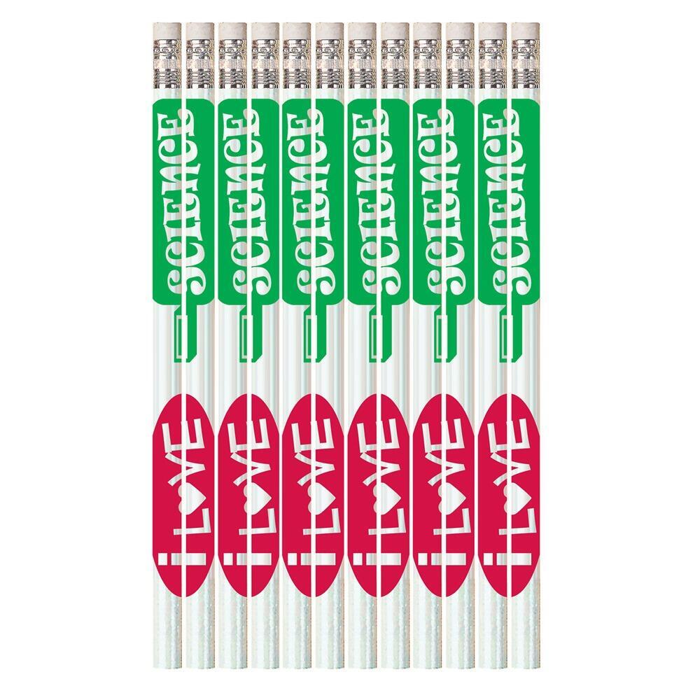 School Pencils | 12 x I Love Science HB Pencils.