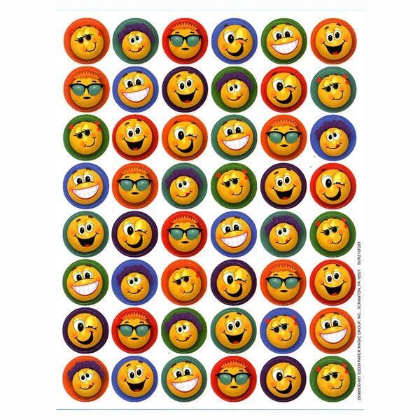 Sticker Chart Stickers | 192 x Emoticons Crazy Faces Fun, Mini Stickers for Rewards and Praise