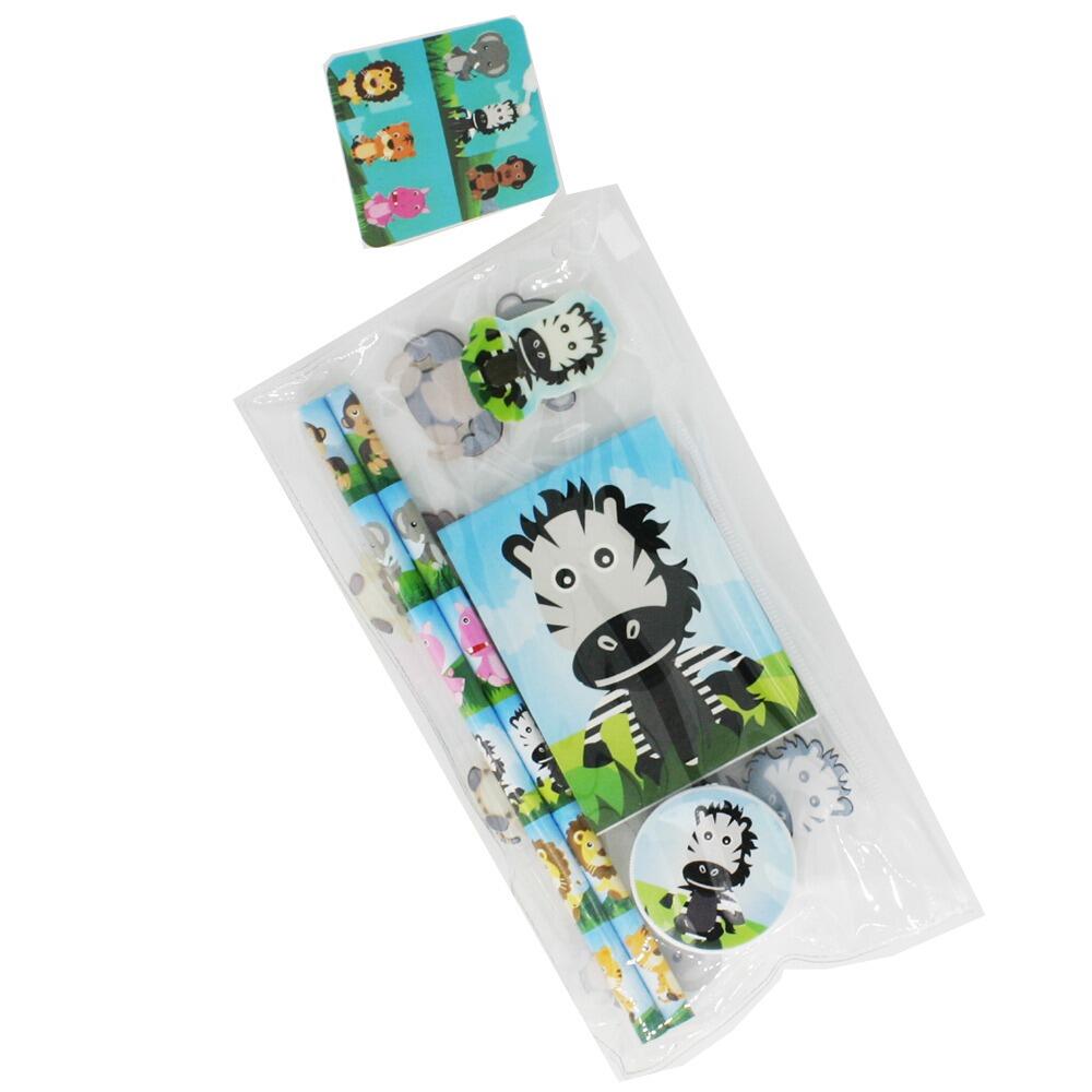 Low Cost Stationery | Cute Jungle Animal Stationery Set. 6 Designs,Perfect Low Cost Gift / Gift Case