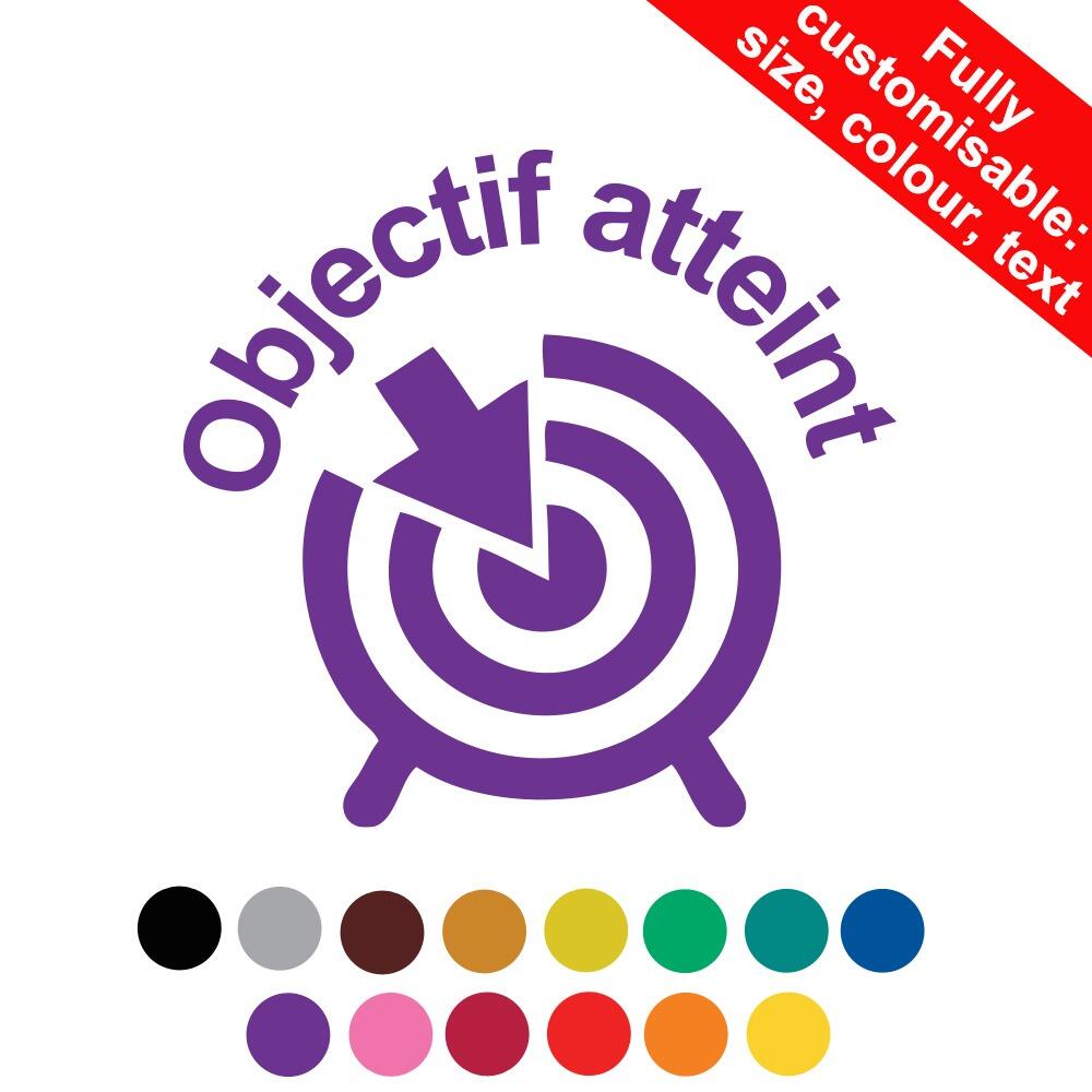 Self-inking Teacher Stamps | Objectif atteint Personalised French Teacher Stamp 19-30mm