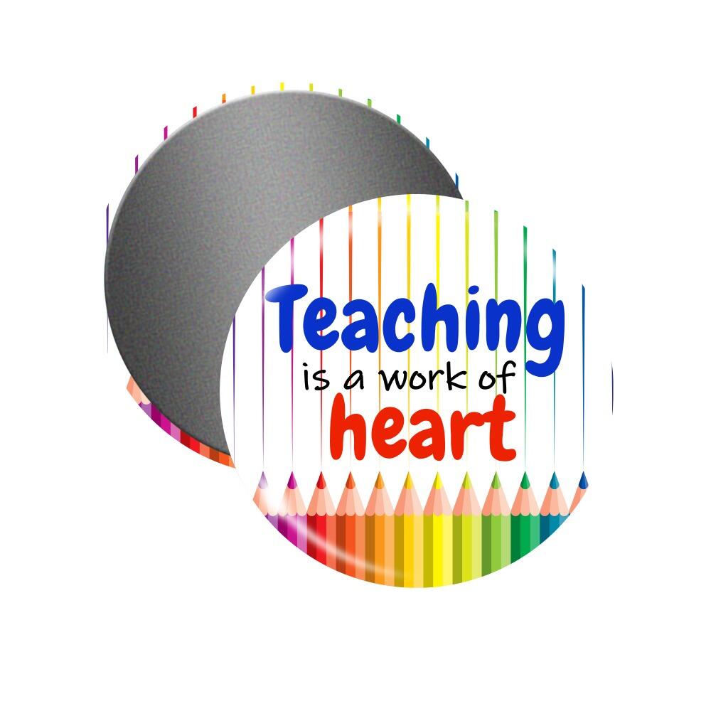 Gifts for Teachers | 'Teaching is a Work of Heart', Low Cost, Magnet, Thank You Gift for Teachers