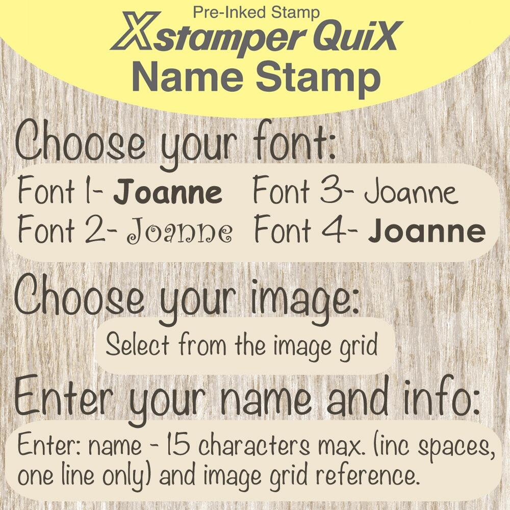 Clothing Name Stamp | Personalised Name Stamp - Order Instructons
