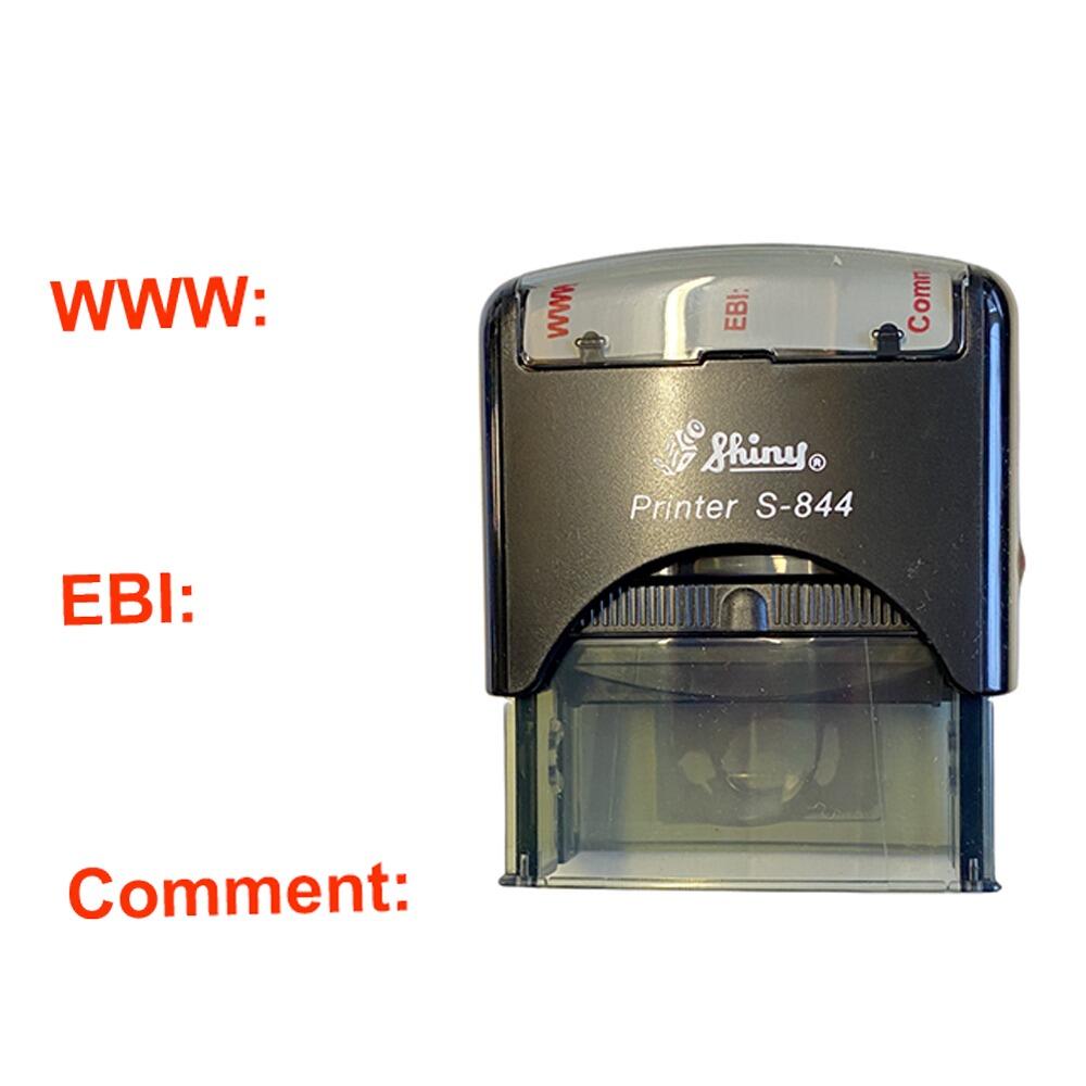 Feedback Stamps | WWW:, EBI:, Comment: Feedback School Stamper. Red Ink. Sale Stock!