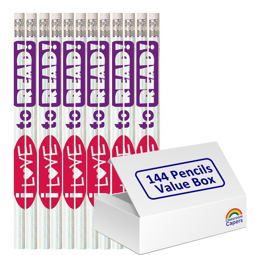 Bulk Class Gifts | 144 x I Love To Read HB Pencils.