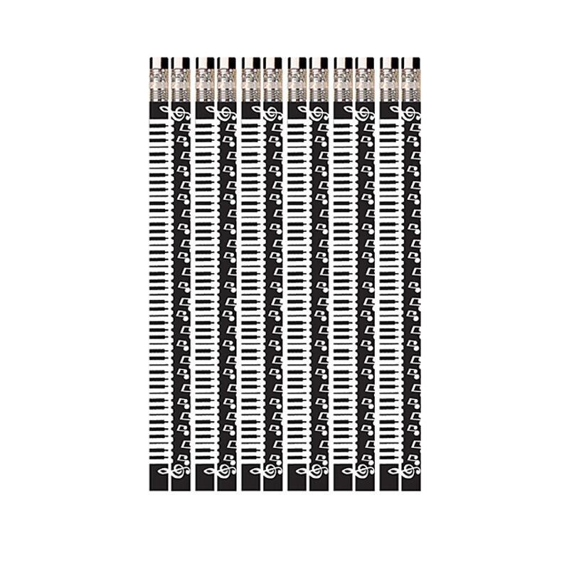 Bulk Music Pencils | 144 x Keyboard Note Music Pencils.