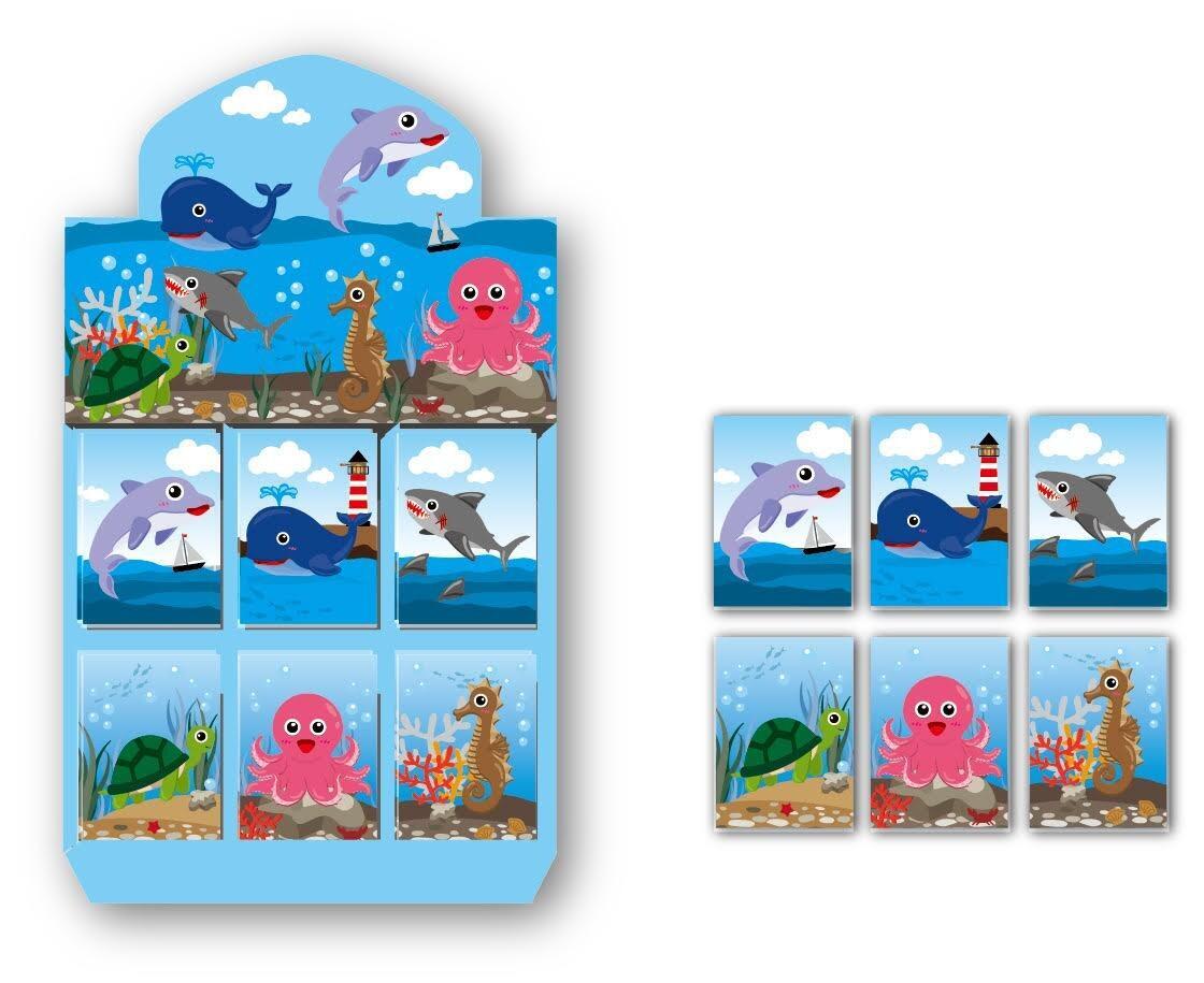 Stationery Gifts | Low Cost, Sealife Design Mini Notepads. Quantity Discounts.