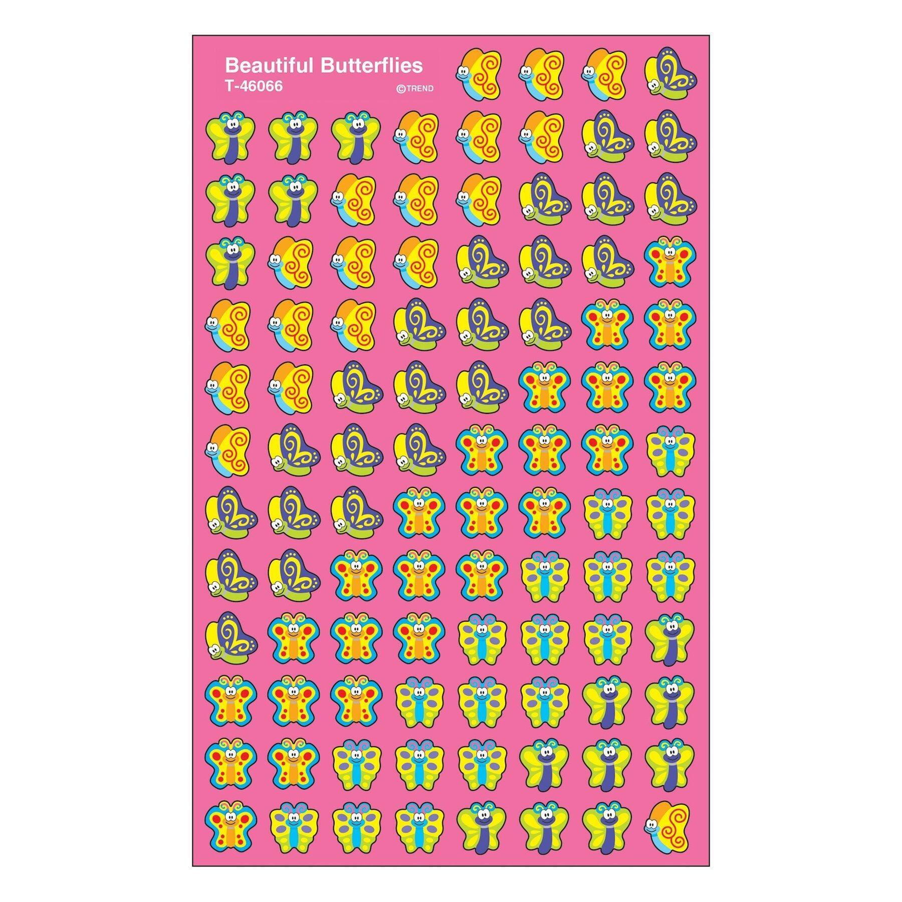 Sticker Chart Stickers | 800 x 11mm Colourful Butterfly Stickers Bumper Pack (T46066)