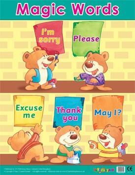 Educational Poster | Magic Words Early Years / Pre-School Behaviour Classroom Poster