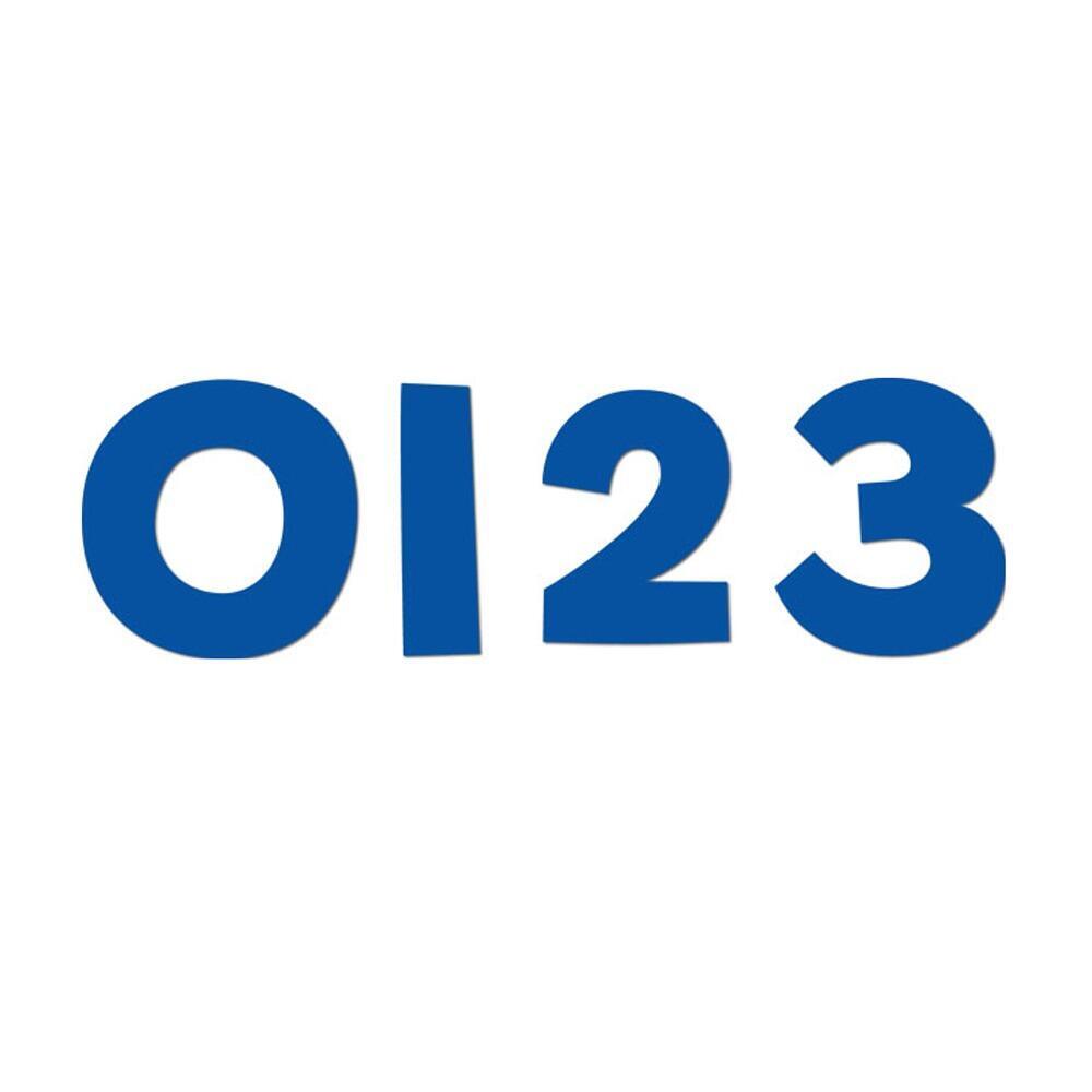 Classroom Display Lettering | 10.5cm Bright Blue Display Numbers x 192