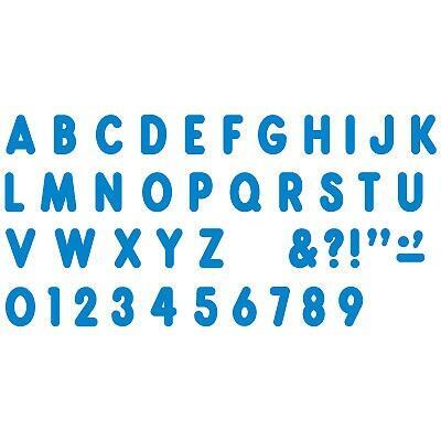 Classroom Display Lettering | 18cm Blue Billboard Style Letters and Numbers x 102 (T79412)