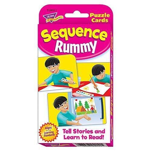 Educational Games | Sequence Rummy Challenge Pocket Flash Cards. Make Learning Fun! (T24011)