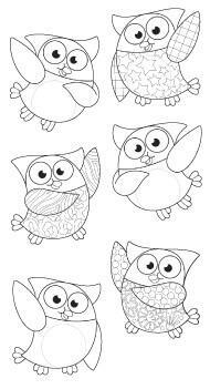 Classroom Display Card Cutouts | 36 Colour In Owl Stars Activity Cut Out Cards.