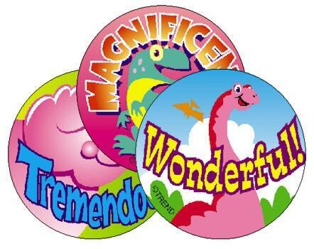 Smelly Stickers | Dino Fun Scratch n Sniff Scented Stickers (Strawberry)