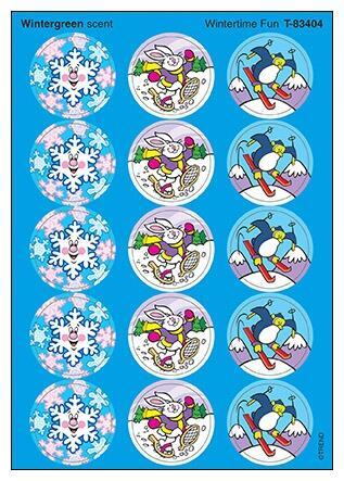 Smell Stickers | Fun Winter Sport Design Scratch n Sniff Kids Stickers