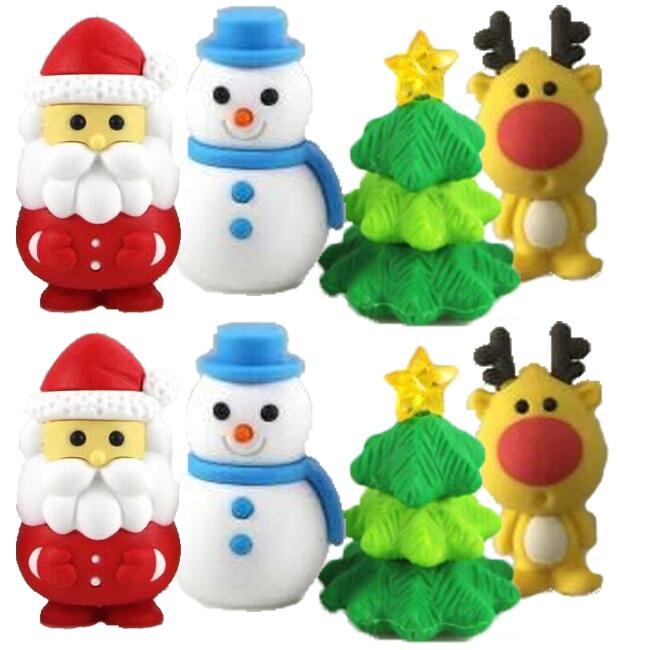 Christmas Stationery | Incredibly Cute 3D Xmas Erasers. Perfect Low Cost Gifts & More!