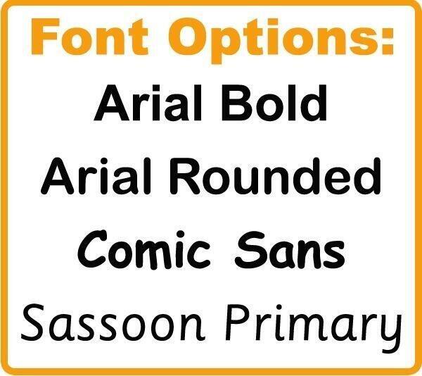 Personalised Teacher Stamps | Stamp Font Options