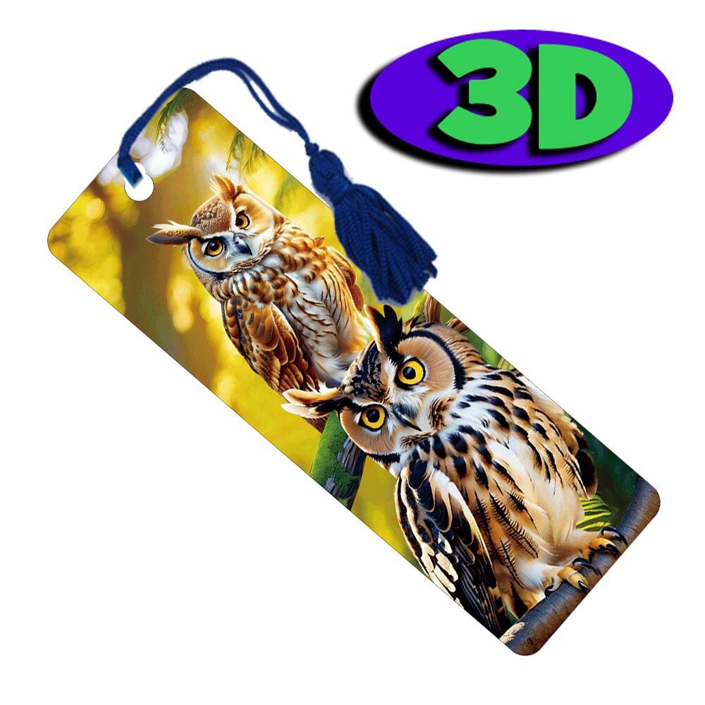 3D Bookmarks | Stunning Watchful Owl Bookmark/Ruler - Ideal Reading Incentive/Class Gift/Present