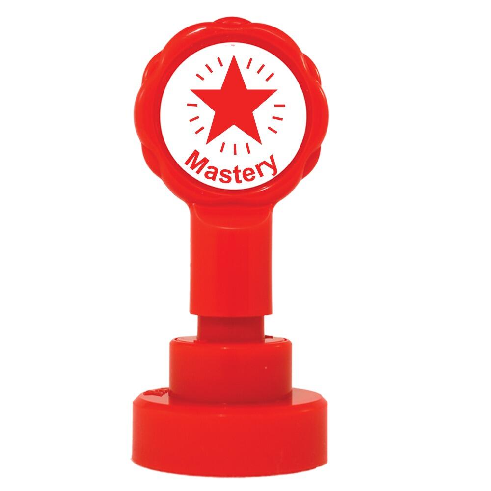 Teacher Stamps | Mastery School self-inking Stamp. Reinkable 22mm. Red Ink. ON SALE!